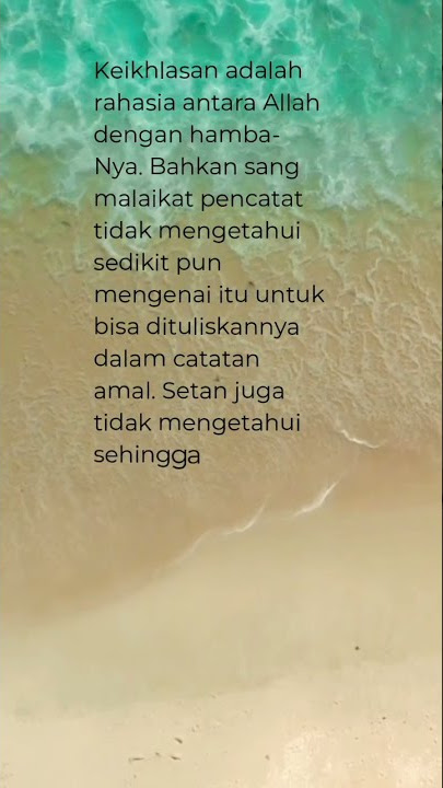 motivasi hidup yang ikhlas/story wa.