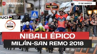 ÉPICA VICTORIA de VINCENZO NIBALI en la MILÁN-SAN REMO 2018