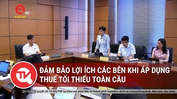 Đảm bảo lợi ích các bên khi áp dụng thuế tối thiểu toàn cầu | Truyền hình Quốc hội Việt Nam