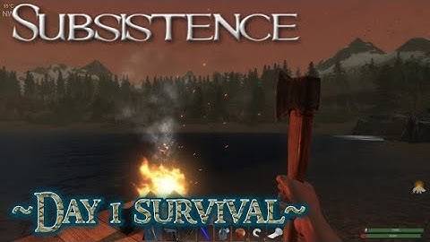 Subsistence- Day 1 How to Get Started in a Difficult Survival Game!