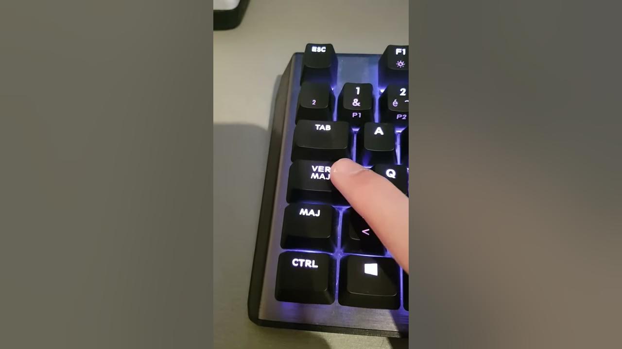 Comment Enlever Touche Verr Maj Active How to press Verr Maj on keyboard - YouTube