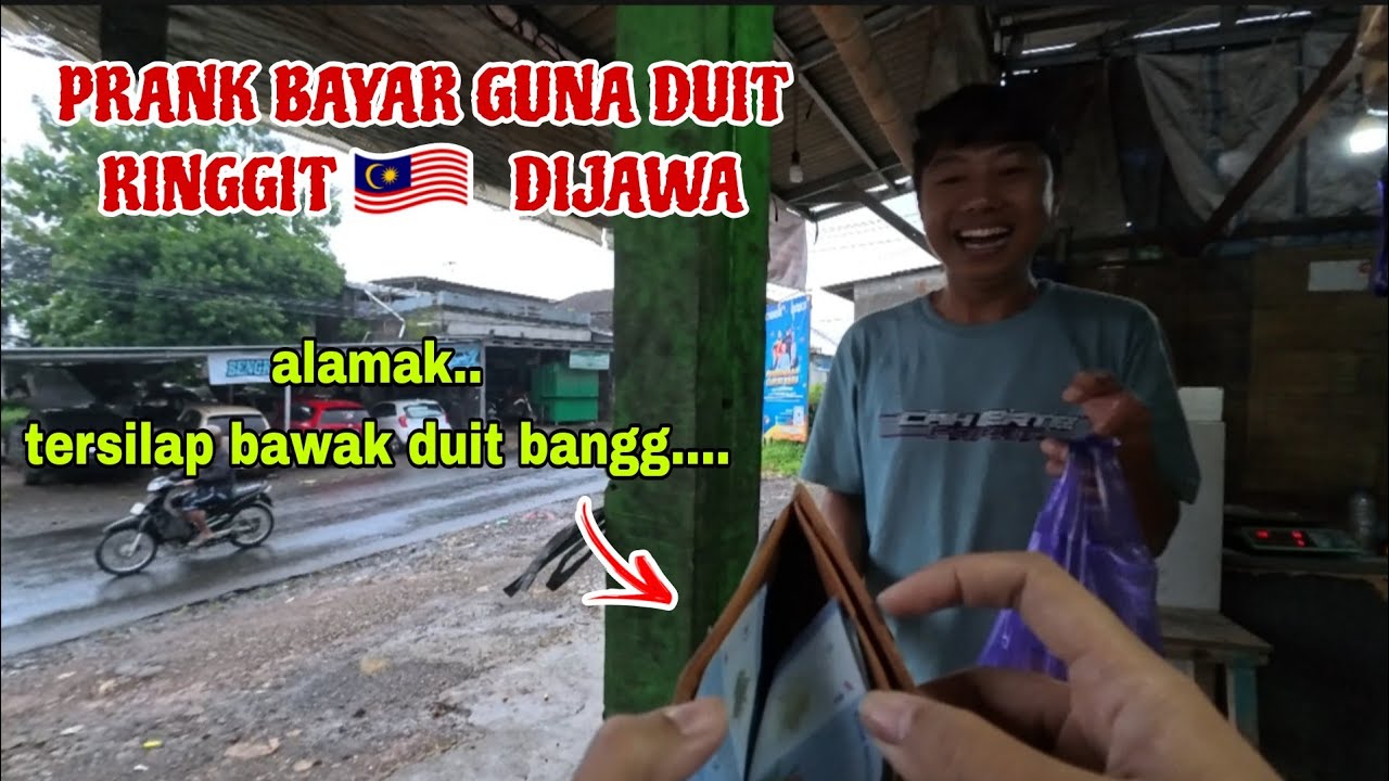 ABANG NI HAPPY PULAK🤣 PRANK ABANG JAWA PENJUAL BUAH BAYAR DUIT RINGGIT 