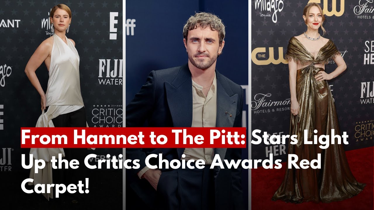 От Хэмнета до Питта: звёзды блистают на красной дорожке премии Critics Choice Awards!