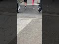 Bow leg man trot across Pink🌸🌸🌸 #viralvideo #running #pink
