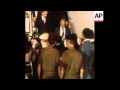 SYND 19 11 77 EGYPT S PRESIDENT SADAT ARRIVES AND IS GREETED SYND 19 11 77 EGYPT S PRESIDENT SADAT ARRIVES AND IS GREETED