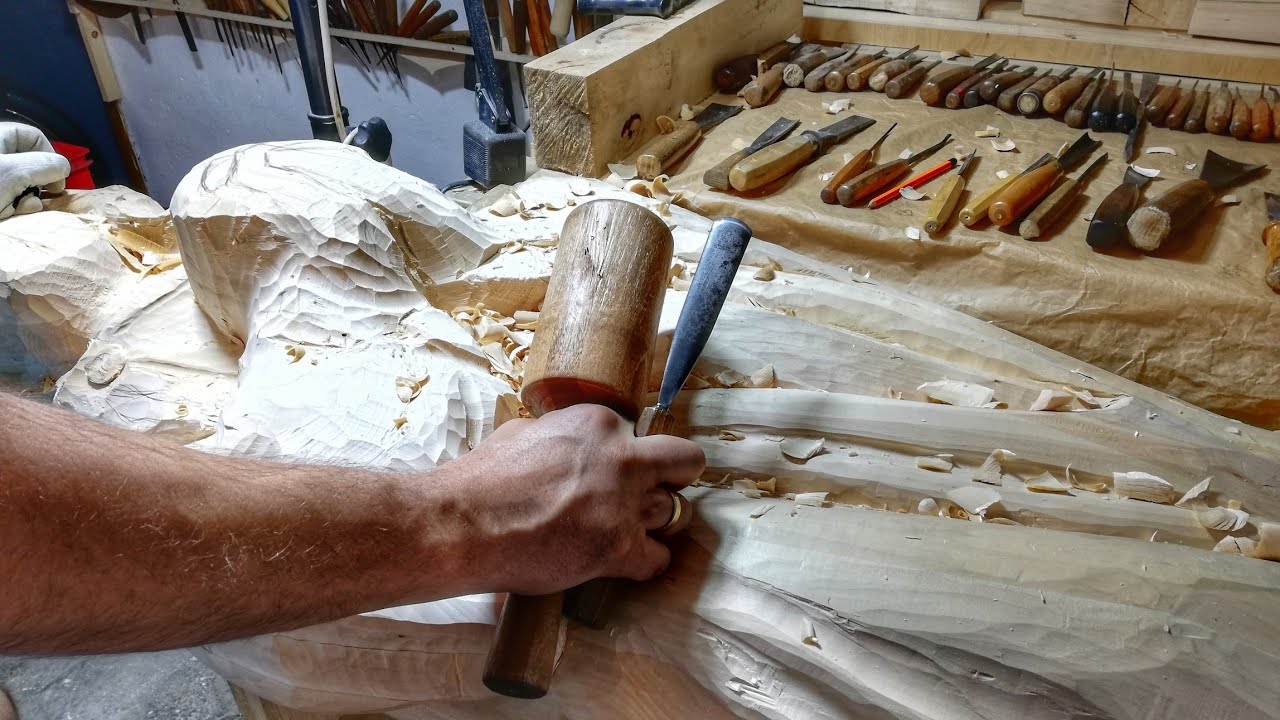 Maciej Szczepanek, Ogór - moja pierwsza rzeźba w drewnie.