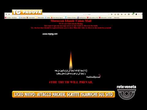 Padova Tg 03 07 15 Liceo Nievo Attacco Hacker Scritte Islamiche Sul Sito Youtube