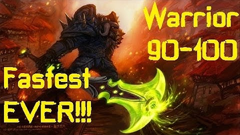 How To LeveL WARRIOR: 90-100 - 20min/lvl Fastest Leveling EVER!!! WOD 6.1