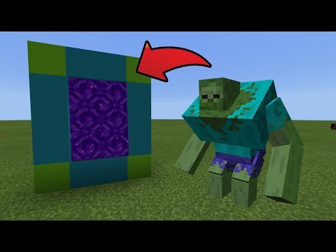 How To Make a Portal to the Mutant Zombie Dimension in MCPE (Minecraft PE)