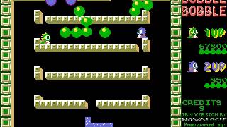[Part 1/10] Bubble Bobble (DOS version) 2-players walkthrough, Player1 final score: 3631690