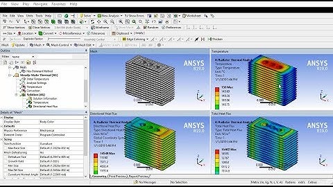 Thermal Analysis of Heat Pipe Radiators - ANSYS Tutorial