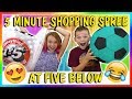 5 MINUTE SHOPPING SPREE AT 5 BELOW | We Are The Davises