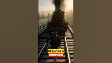 Hit by a Train in Every Rockstar Game #shorts #rockstargames