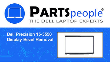 Dell Precision 15-3550 (P80F002) Display Bezel How-To Video Tutorial