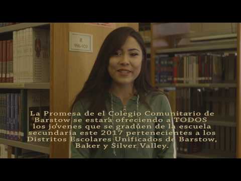 Barstow College Promise with Spanish subtitles