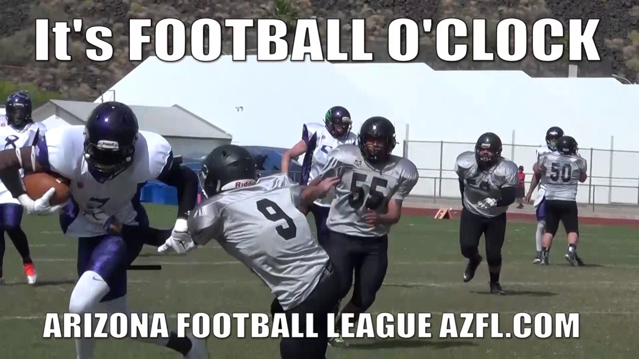 Arizona Football League AzFL It's Football O'Clock YouTube