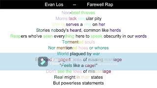 (Rhymes Highlighted) Farewell Rap [Verse 1] -- Evan Los