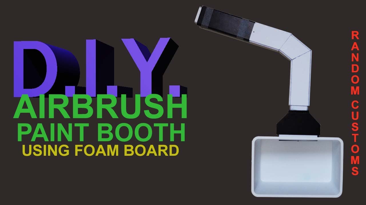 DIY collapsible airbrush paint booth [with exhaust] YouTube