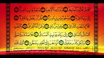 سورة(القيامة)مكتوبة للحفظ ورش عنافع للقارئ عبد الرحمان بن موسى رحمه الله...🇲🇦💞🌹