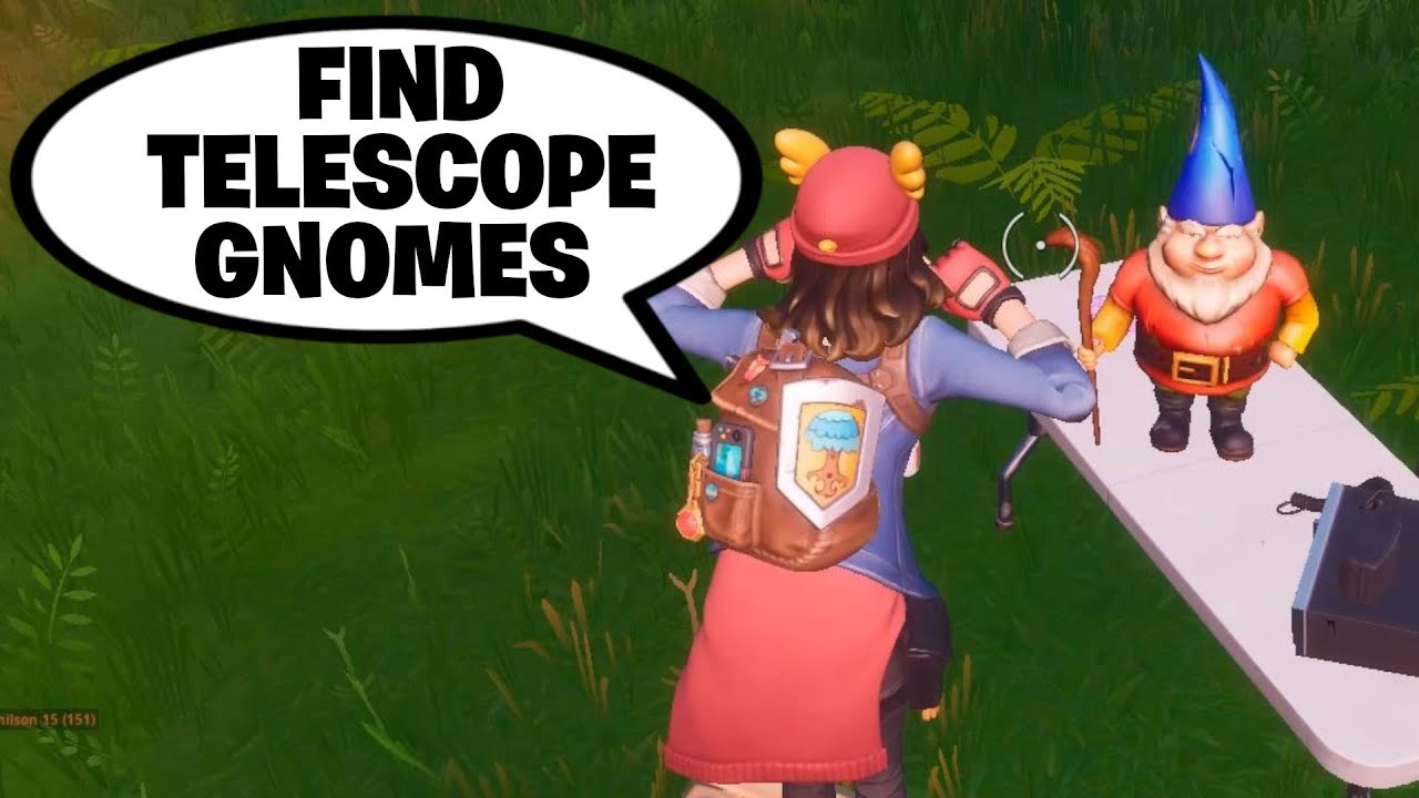 Fortnite Secret Challenge "For The Gnomes": All 5 Gnome Telescope Locations (40k XP)