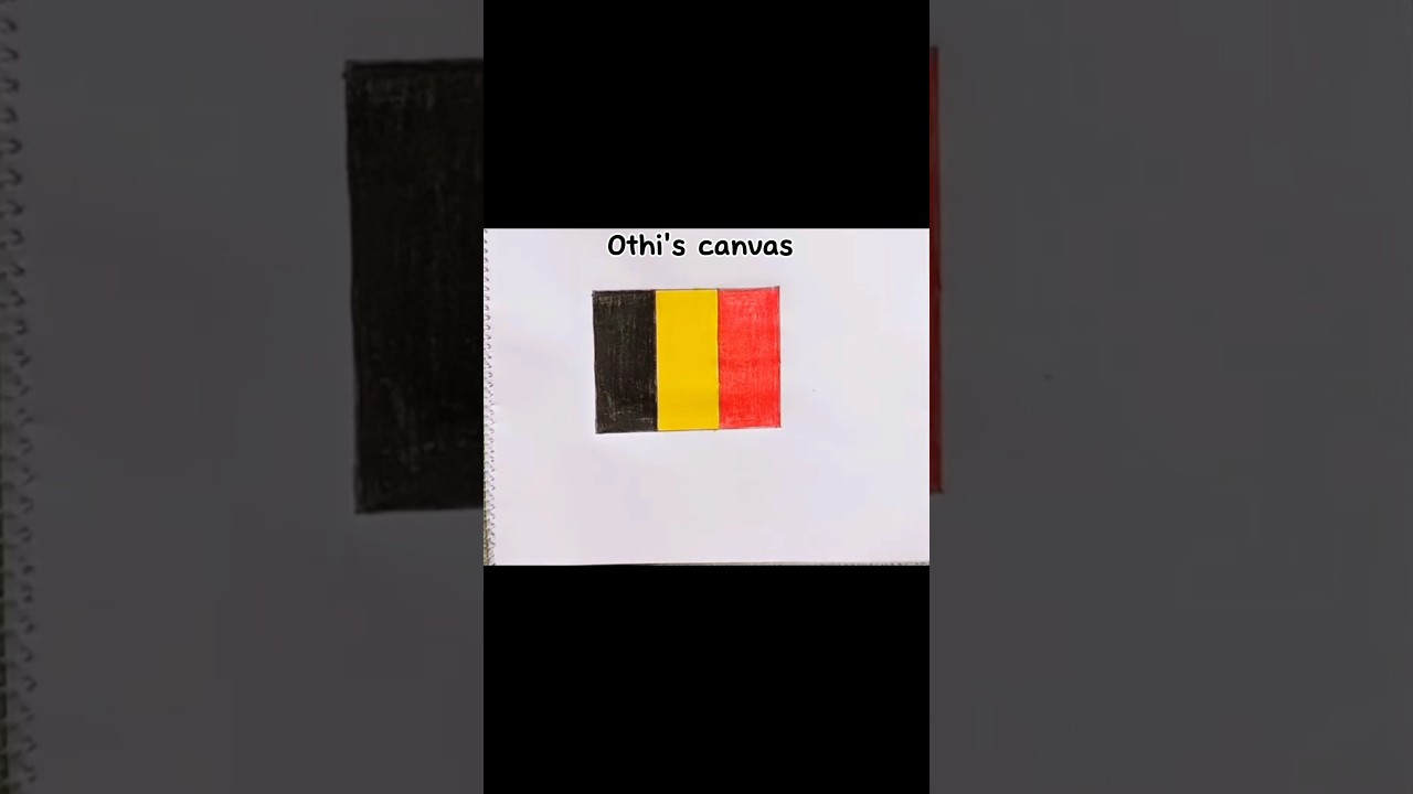 Belgium's flag painting.