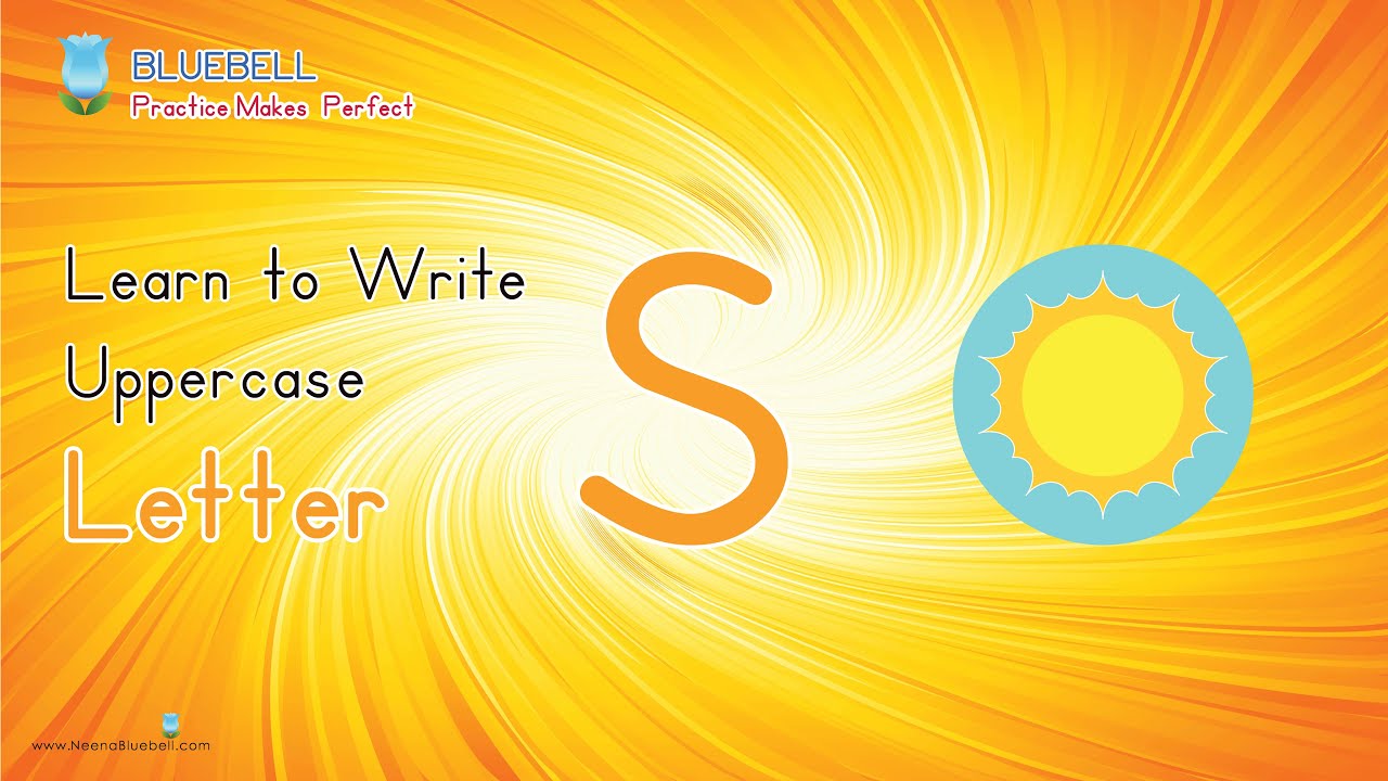 How to Write Capital Letter S of the Alphabet | For Preschool