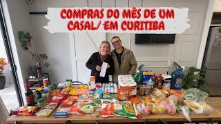 Compras do mês de um casal que vai toda semana no mercado… 