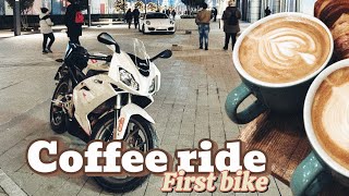 Second Ride - Aprilia RS50 Coffee Ride. No Music.