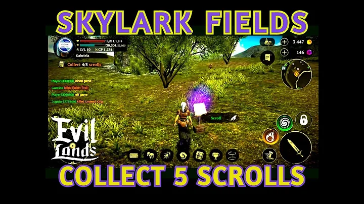 EVIL LANDS | SKYLARK FIELDS | QUEST #9: COLLECT 5 SCROLLS | BEST ONLINE ACTION RPG - DayDayNews