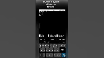 create a multiple numbers in python with termux terminal on phone