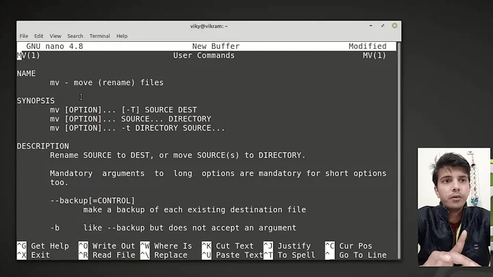 most helpful commands in linux | man command | info command | -h & --help option | help using nano