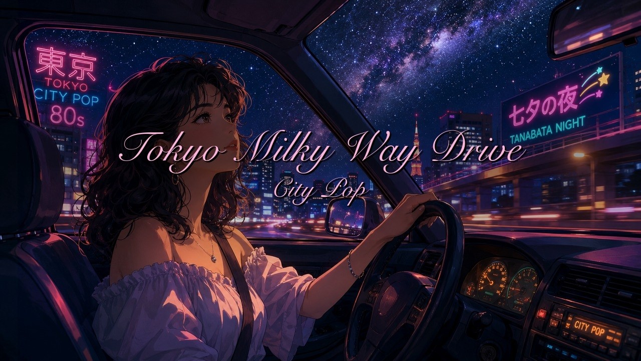 夕べ Tokyo Milky Way Drive 🌌 80s City Pop for a Starry Night Cruise