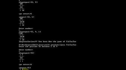 TicTacToe game using java part 1 in hindi