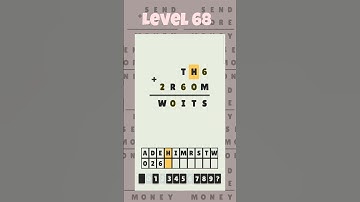 Level 68 - Cryptarithm: android game math  #cryptarithm