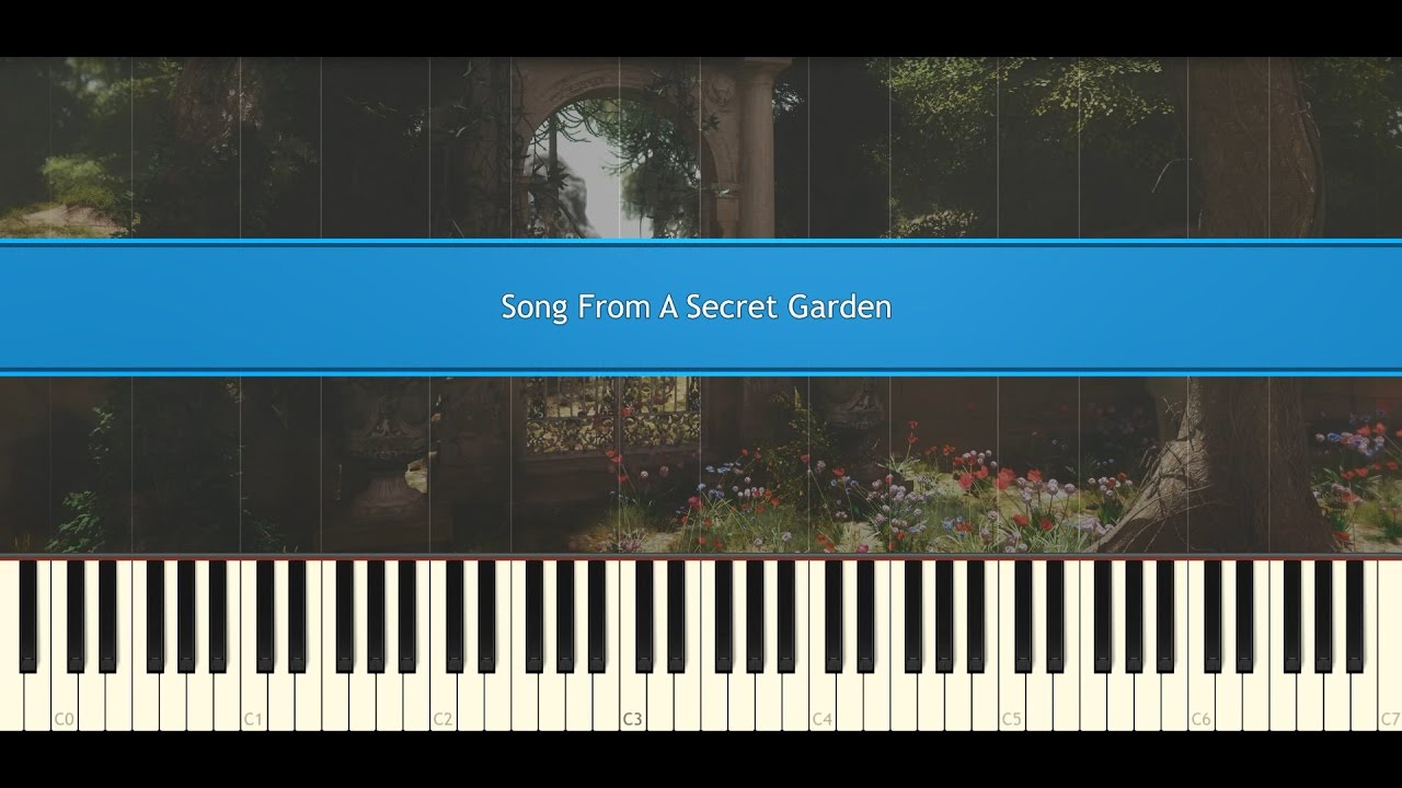 Song from a secret garden   Rolf Lovland Piano Tutorial