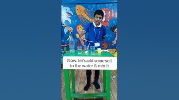 Our students of class 6th learn about soluble & insoluble substances thorough an easy experiment!🔬