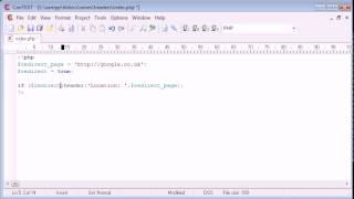 Beginner PHP Tutorial   63   Using the Header to Force Page Redirect