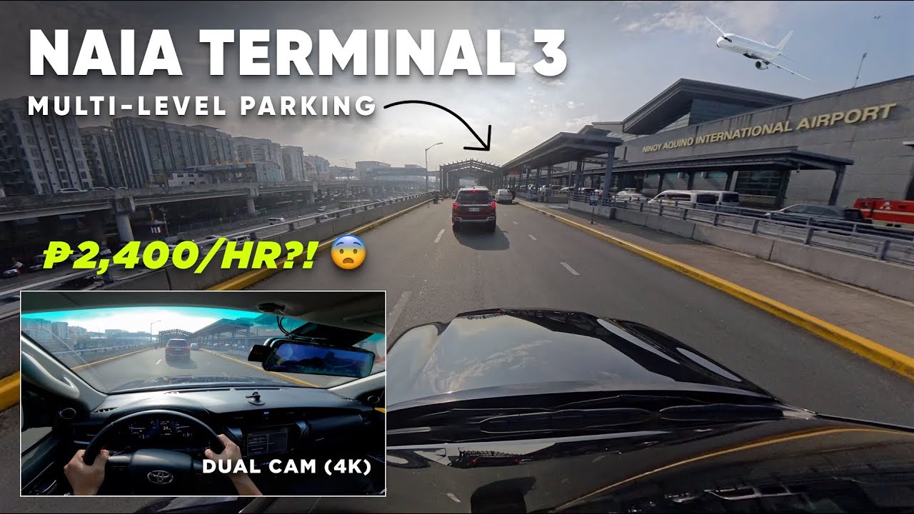 NAIA Terminal 3 Multi-Level Parking | Skyway & NAIAX Route | Dual Cam 4K Drive #zabventure 