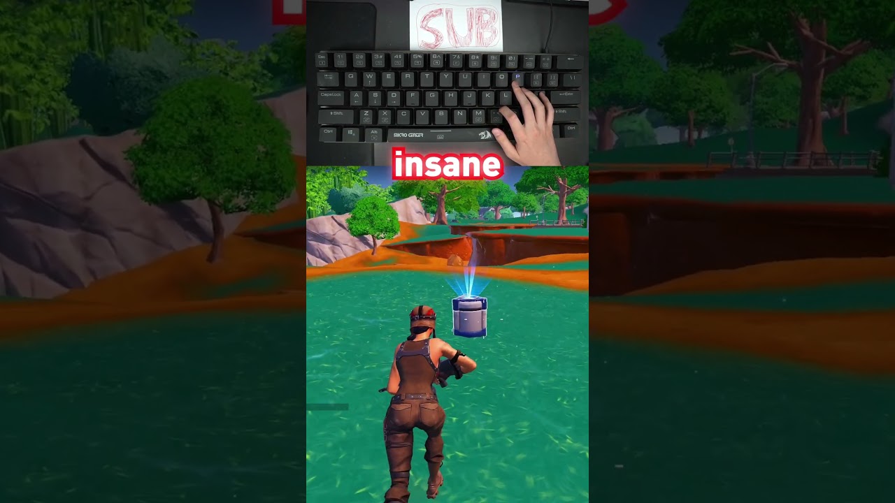 Fortnite With The WORLDS BIGGEST Keyboard