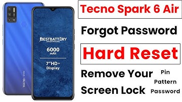 Tecno Spark 6 Air Hard Reset | Tecno Spark 6 Air Password Reset | Tecno Spark 6 Air Forgot Password?