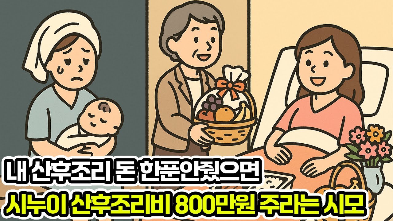 내 산후조리에서는 돈 한푼도 안줘놓고 시누이 산후조리에서는 800만원 주라는 시모