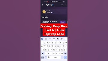 Staking. Deep Dive | Part 6 | Tapswap Code | Staking. Deep Dive Part 6: Rewards, and Risks!