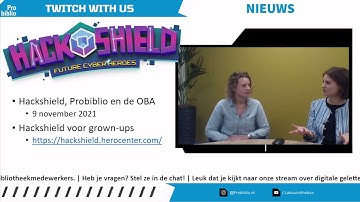 Twitch with us: online stream Digitale geletterdheid 2 november 2021