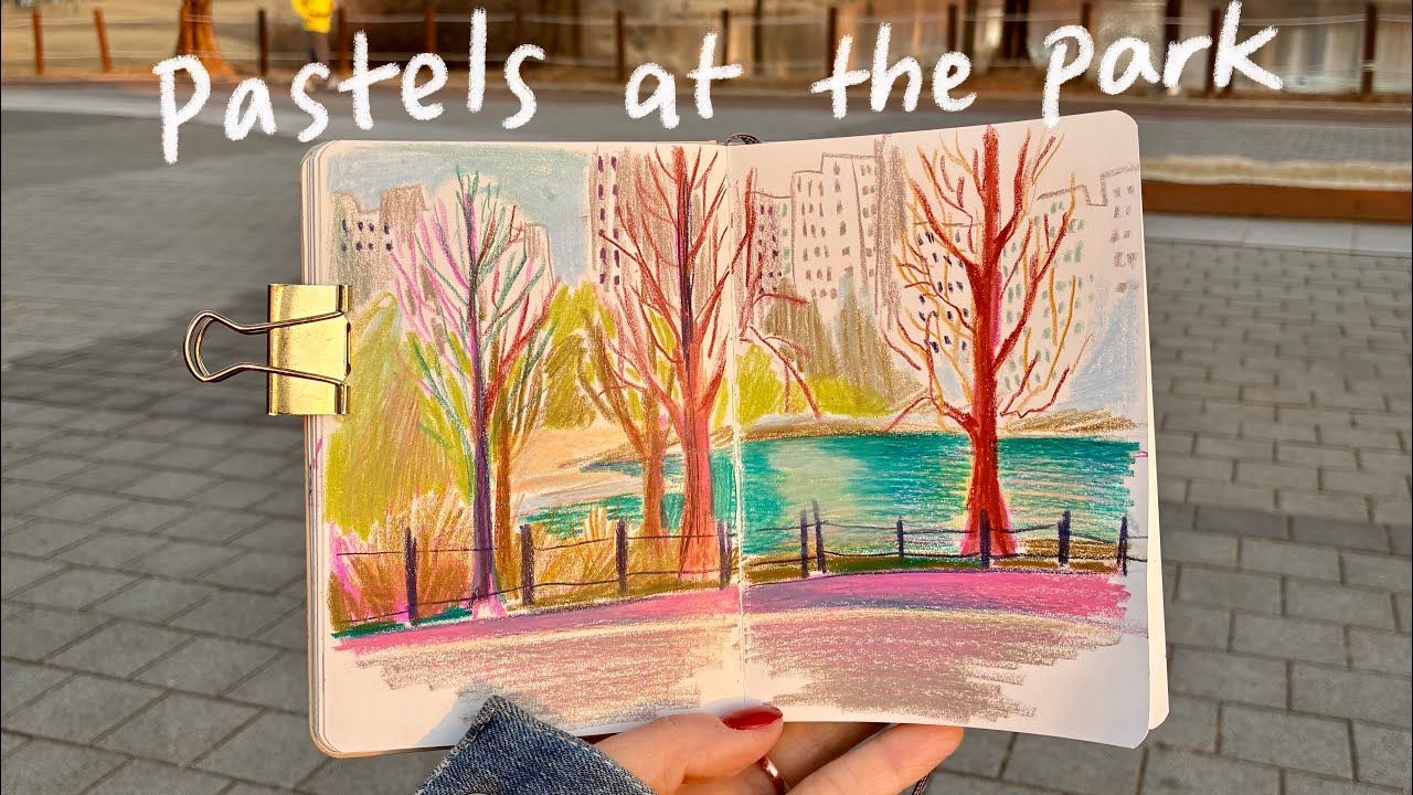 Drawing at the park 🌲 