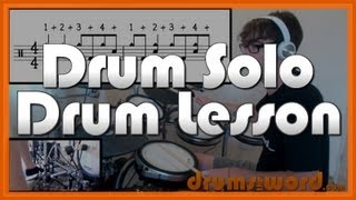 ★ We're An American Band (GFR) ★ Drum Lesson | How To Play Drum SOLO INTRO (Don Brewer)