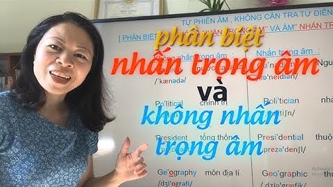 Phát Âm Tiếng Anh-Phân Biệt :”Âm Nhấn Trọng Âm Và Âm Không Nhấn Trọng Âm “!