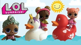 🦆 L.O.L. Surprise! | Rubber ducks race | LOL Surprise Glitter series | L.O.L. dolls in STOP MOTION screenshot 3
