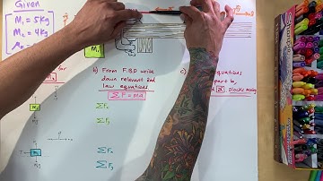 PHYSICS 1 - TWO MASSES connected by a PULLEY, find ACCELERATION.