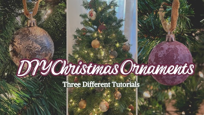 Faux Crushed Velvet and DIY Rust Ornaments - Noting Grace