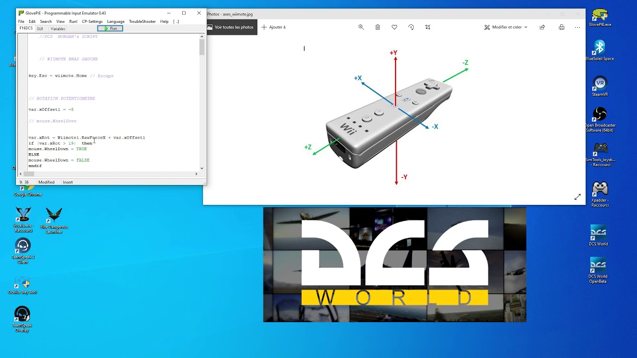 DCS WORLD ''Tuto Script Glovepie Wiimotes'' - YouTube